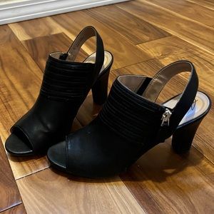 BLACK ABELLA TRUE COMFORT SANDALS